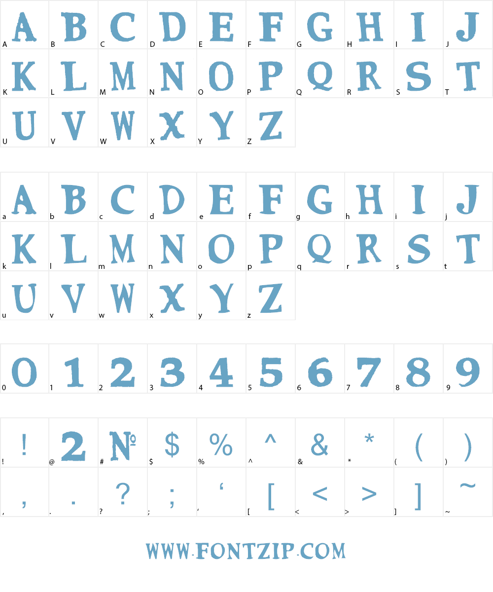 CMON NEAR Font Character